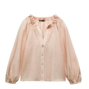 Light Pink Ruffle Blouse